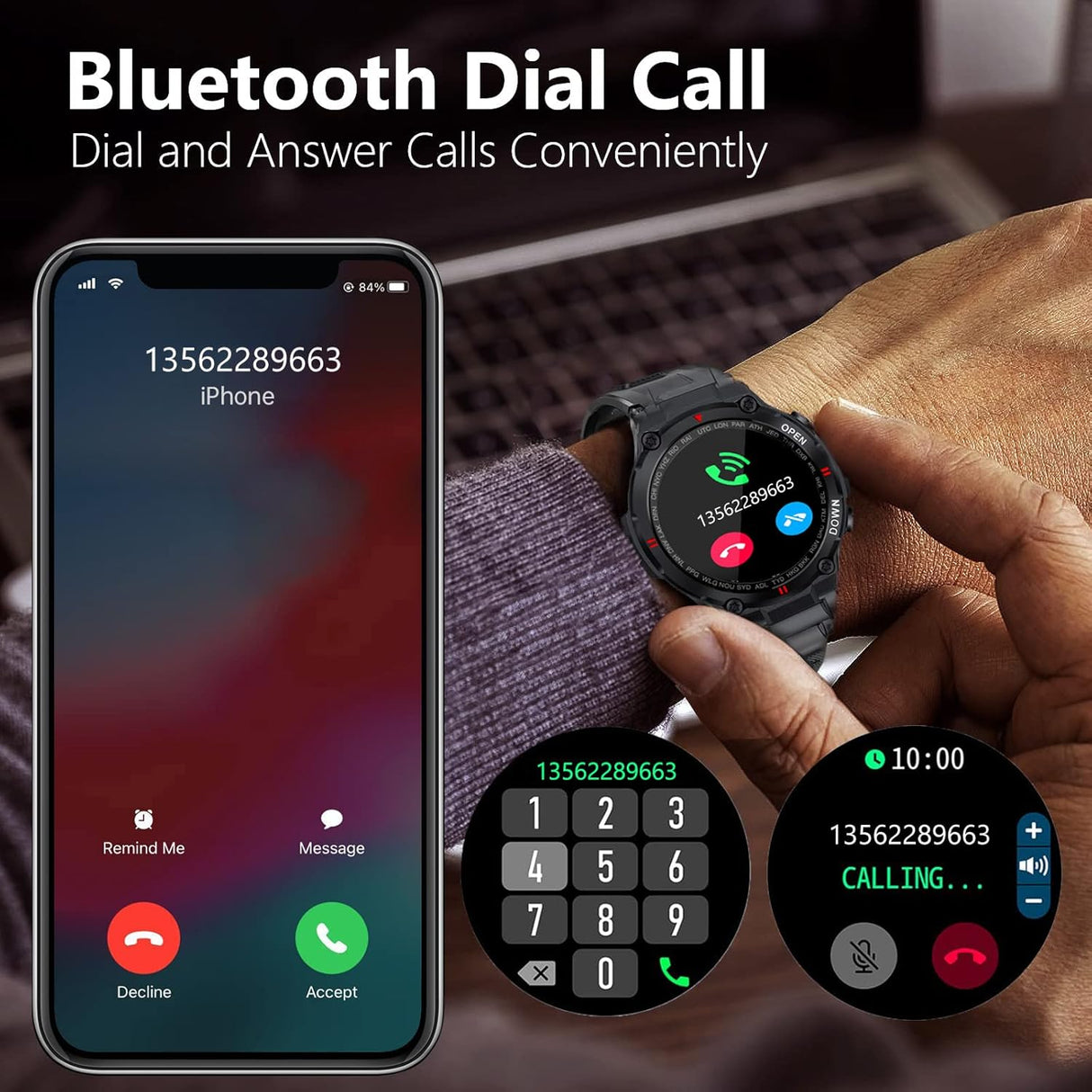 Smartwatch Sport verde militar