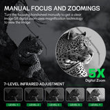 Binoculares de visión nocturna infrarroja 4K con batería recargable