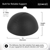 Hudson Hi-Fi Platinum Silicone Hemisphere 1" – Patas Aislantes Antivibración Pack de 4