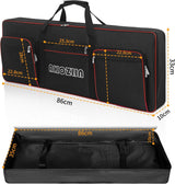 Bolso Acolchado AKOZLIN para Teclado Musical de 61 Teclas | Impermeable | Mochila de Transporte