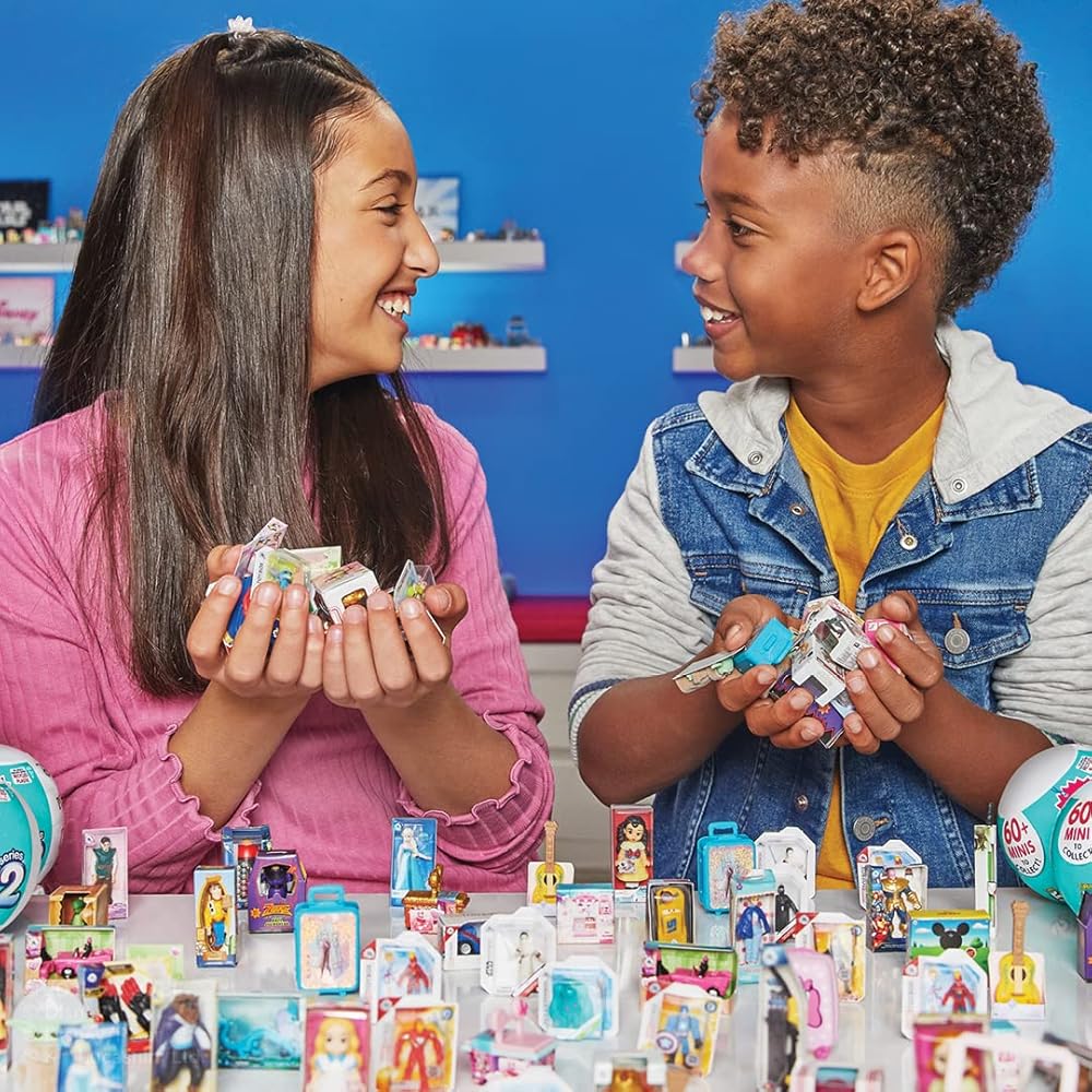 5 Minimarcas Disney sorpresa Serie 2 de ZURU (paquete de 2) y juguetes coleccionables misteriosos Más de 60 minis para coleccionar