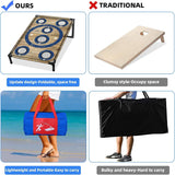 Juego de cornhole para fiestas en interiores y exteriores