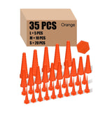 Innconee Kit de Tapones Hidráulicos y de Servicio 35 Piezas – 3 Tamaños