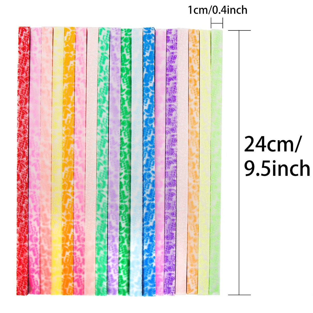 600 tiras de papel de estrella de origami colores luminosos brillan en la oscuridad