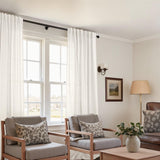 Paneles de cortina de lino Gris Blackout 106 cms x 228 cms