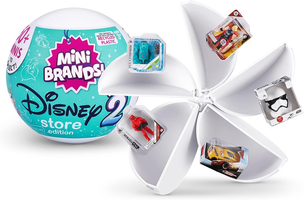 5 Minimarcas Disney sorpresa Serie 2 de ZURU (paquete de 2) y juguetes coleccionables misteriosos Más de 60 minis para coleccionar