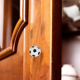 Set de 4 Perillas de Cerámica con Diseño de Balón de Fútbol para Muebles Infantiles
