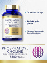 Suplemento de Fosfatidilcolina Carlyle 3.800 mg – 90 Cápsulas Blandas