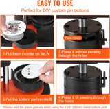VEVOR JMB-58 Máquina Manual para Hacer Botones e Insignias 58 mm – Open Box