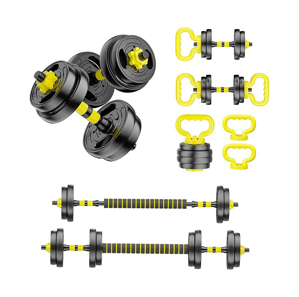 Set de Pesas Ajustables HUAYA 4 en 1 de 9,07 kg con Barra Conectora