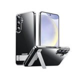 Carcasa Transparente para Samsung Galaxy S24 | Con Soporte Oculto | Protección Militar | Antiamarilleo | Nueva