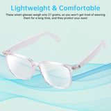 Gafas Inteligentes GenXenon GS03-Clear Bluetooth 5.3 con Audio y Filtro de Luz Azul