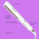 Conair - Plancha de cerámica doble alisador de pelo con pinza 110v