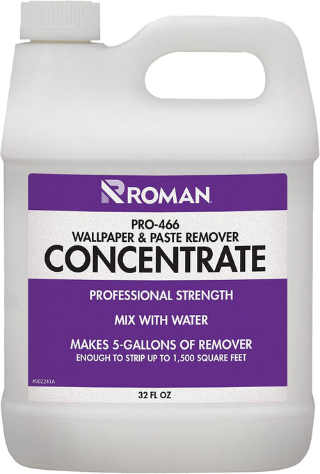Kit Profesional para Retirar Papel Mural ROMAN 202221 | Removedor Concentrado + Perforador + Espátula