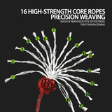 Cuerda Paracord Reflectante Sutekus 5/16" x 130 Pies | Alta Resistencia | Color Rojo