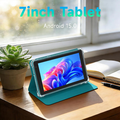 Tablet PEICHENG 7" Android 15 | 8GB RAM (3+5 Expandible) | 32GB | WiFi 6 | Azul