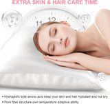 Funda de Almohada de Seda Lyshin Standard Pack 2 | Transpirable, Refrescante y Suave para Cabello y Piel