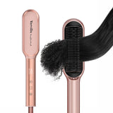 Terviiix Frizz Buster Ionic – Cepillo Alisador de Cabello Rose Gold Dual Voltage