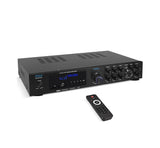 Pyle PDA8BU Amplificador de Audio Bluetooth - Receptor estéreo para el hogar con 5 canales y salida para subwoofer