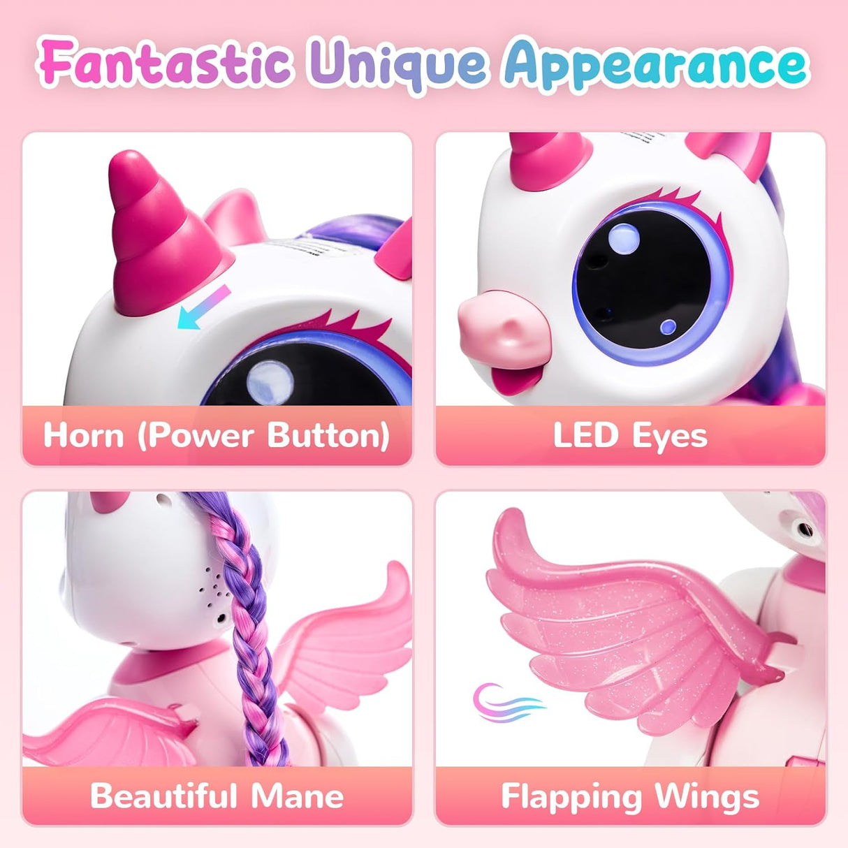Robot Control Remoto Sgile Unicornio Interactivo Niñas 3-8 A