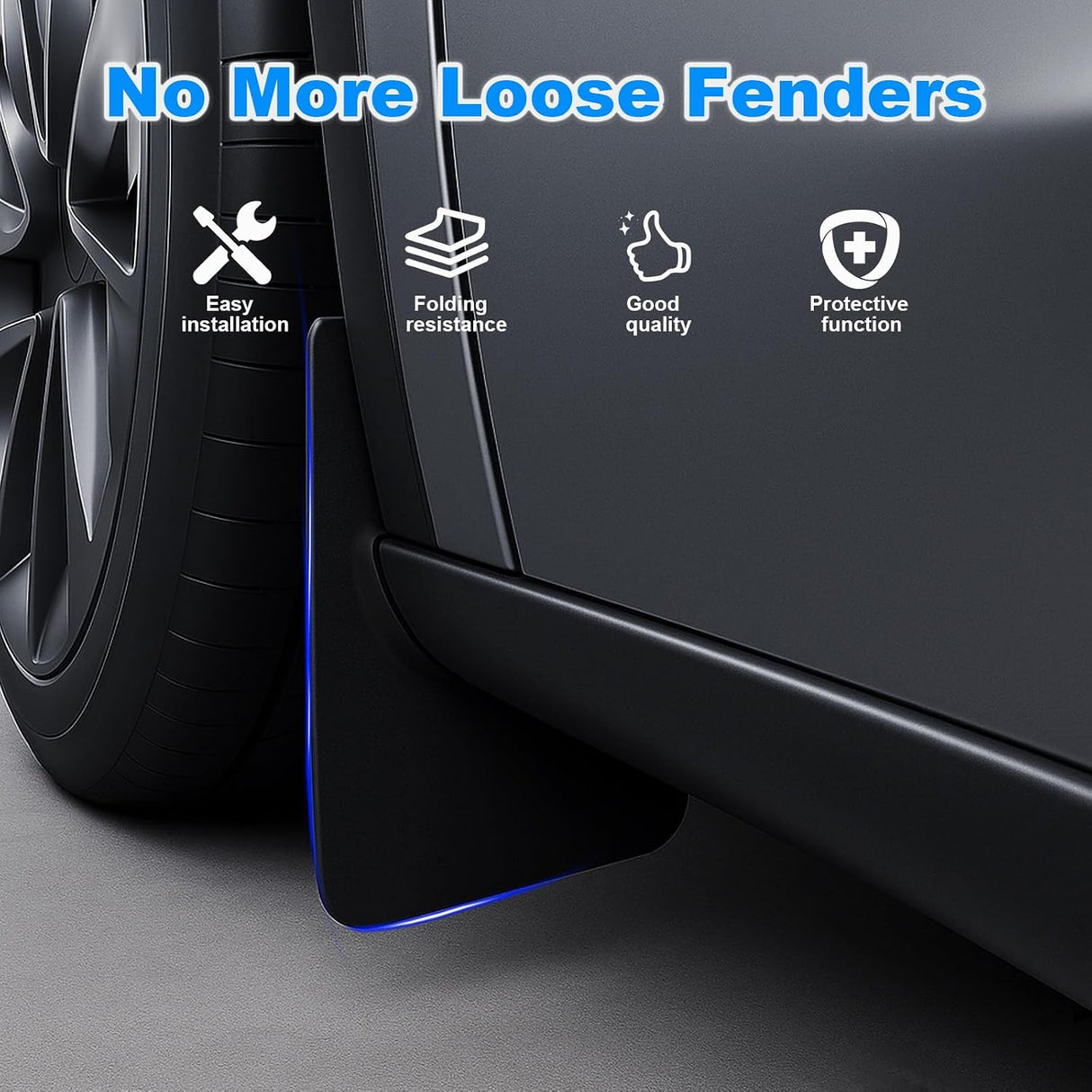 Guardabarros SIGLIN para Tesla Model Y Juniper 2025-2026 – Set 4 Piezas
