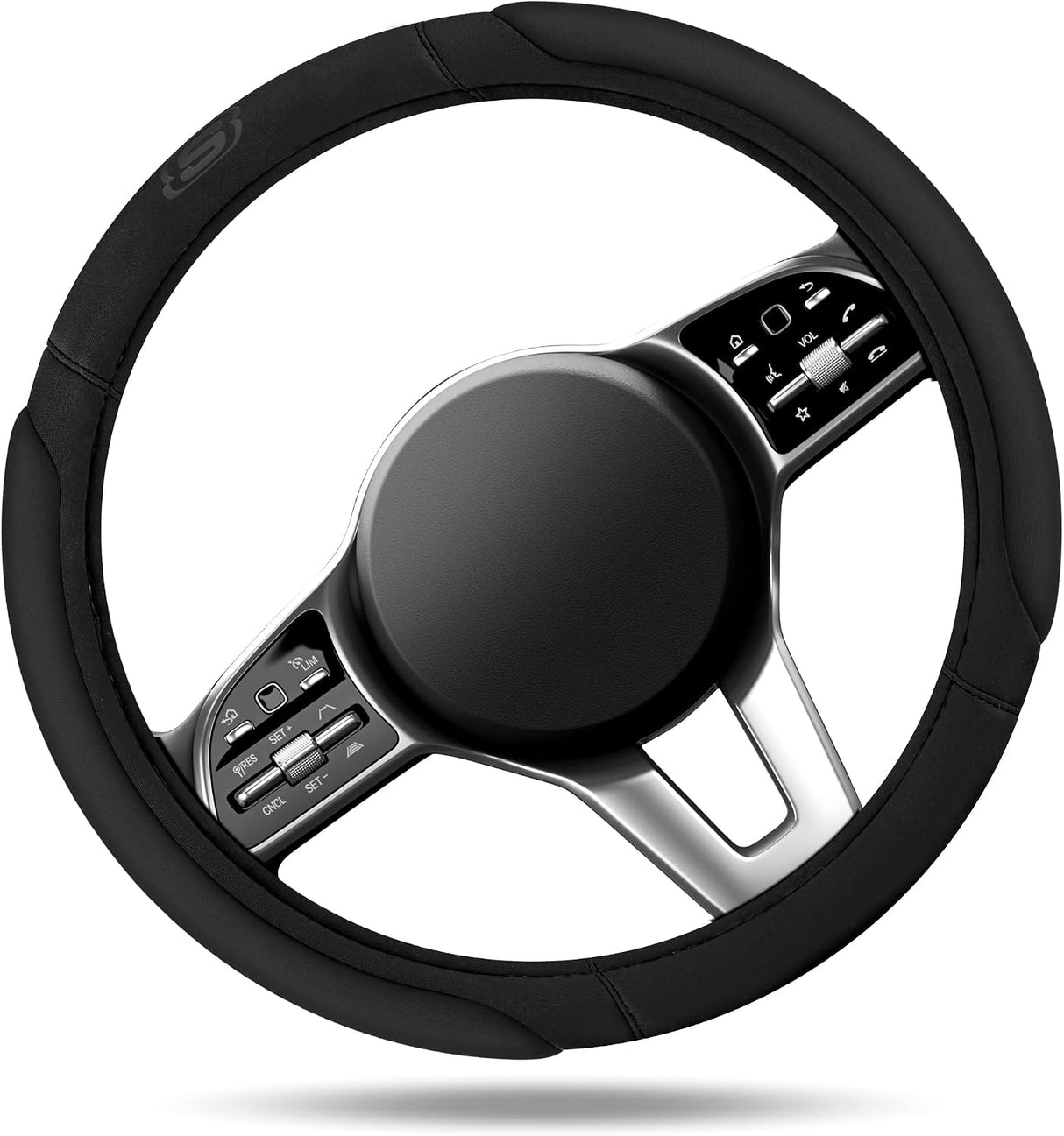 Funda para Volante Skechers Memory Foam 14,5"–15" | Antideslizante | Universal para Auto, SUV y Camioneta