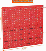 Organizador de Pared TORACK Pegboard Metálico 70 Piezas para Herramientas