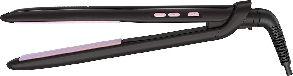 Plancha Remington de 1" con tecnología Pearl Ceramic y controles digitales, S9500