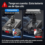 Batería Becleanlife 8000 mAh para Dyson V11/V15 Click-in 25,2 V – Compatible 970425-01