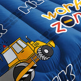 Datura home Construction Truck – Set de Comforter Infantil con Vehículos de Construcción Full