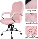 Tatuo 3 piezas de fundas para silla de oficina y computadora Rosa