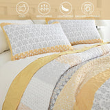 Cubrecama WONGS BEDDING Microfibra Una Plaza | Diseño Boho | Incluye Funda de Almohada