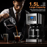 Cafetera eléctrica Taylor Swoden Darcy, programable 24 horas, 1,5 l (12 tazas) 110V