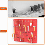Organizador de Pared TORACK Pegboard Metálico 70 Piezas para Herramientas