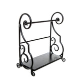 Barra para toalla de papel decorativa con base para condimentos