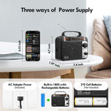 Radio Audiocrazy AC-Q1ARB Multibanda AM/FM/SW1/SW2 120V