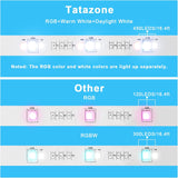 Tatazone Tiras de luces LED RGBWW con Bluetooth
