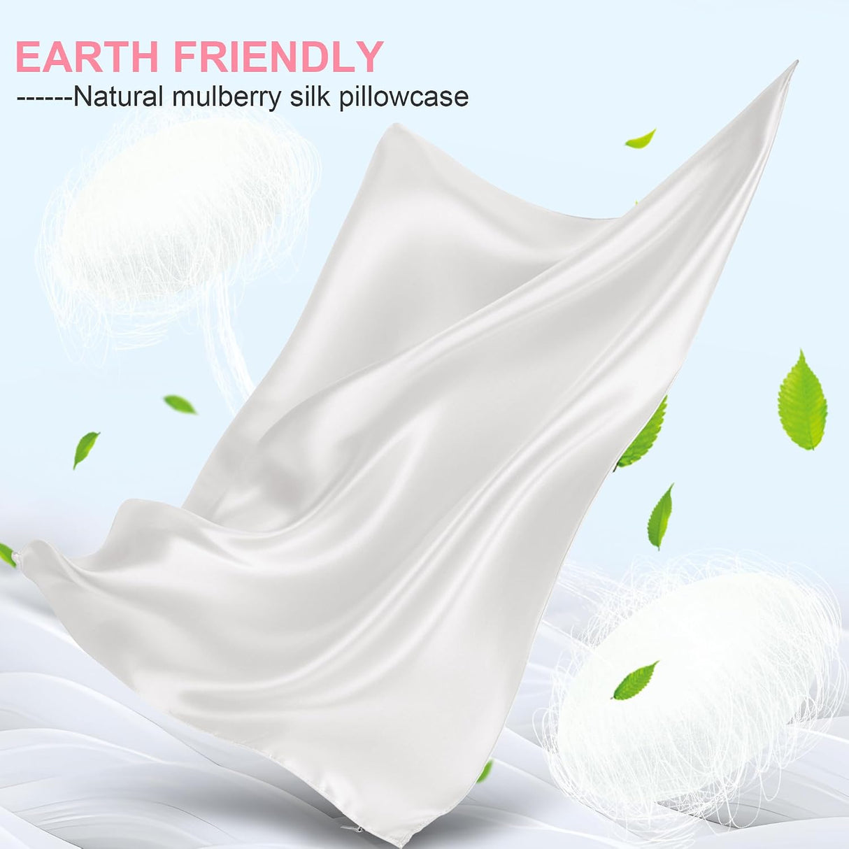 Funda de Almohada de Seda Lyshin Standard Pack 2 | Transpirable, Refrescante y Suave para Cabello y Piel