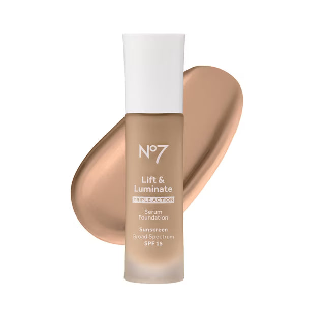 Base de Maquillaje No7 Lift & Luminate Triple Action Serum Foundation SPF 15 Warm Beige 30 ml