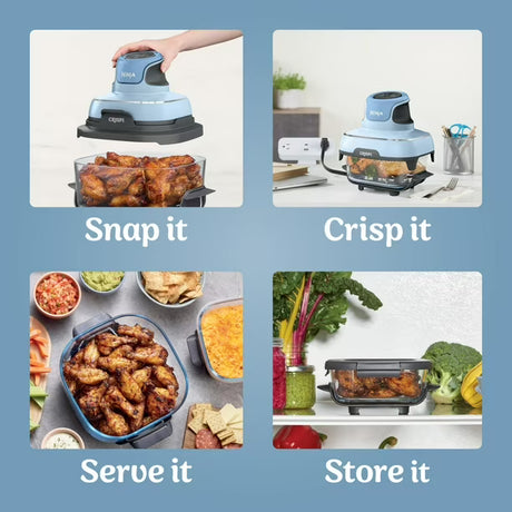 Sistema de Cocción Ninja Crispi 4 en 1 4L Periwinkle 110v