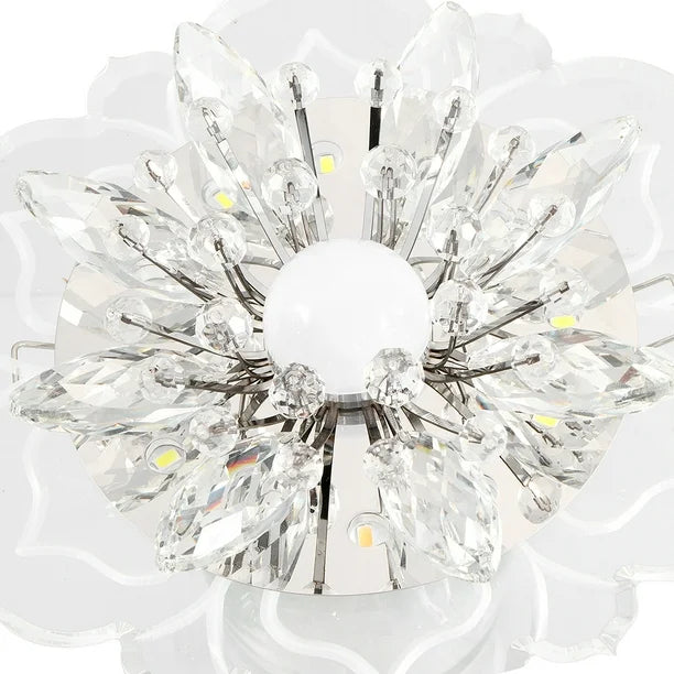 Lampara De Techo Led De Cristal tipo Flor de cristal Moderno
