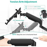 WALI GSWM001LP – Brazo de Pared para Laptop y Monitor 10–17" / 17–32"
