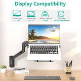 WALI GSWM001LP – Brazo de Pared para Laptop y Monitor 10–17" / 17–32"