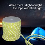 Cuerda Paracord Reflectante Sutekus 5/16" x 130 Pies | Alta Resistencia | Color Rojo