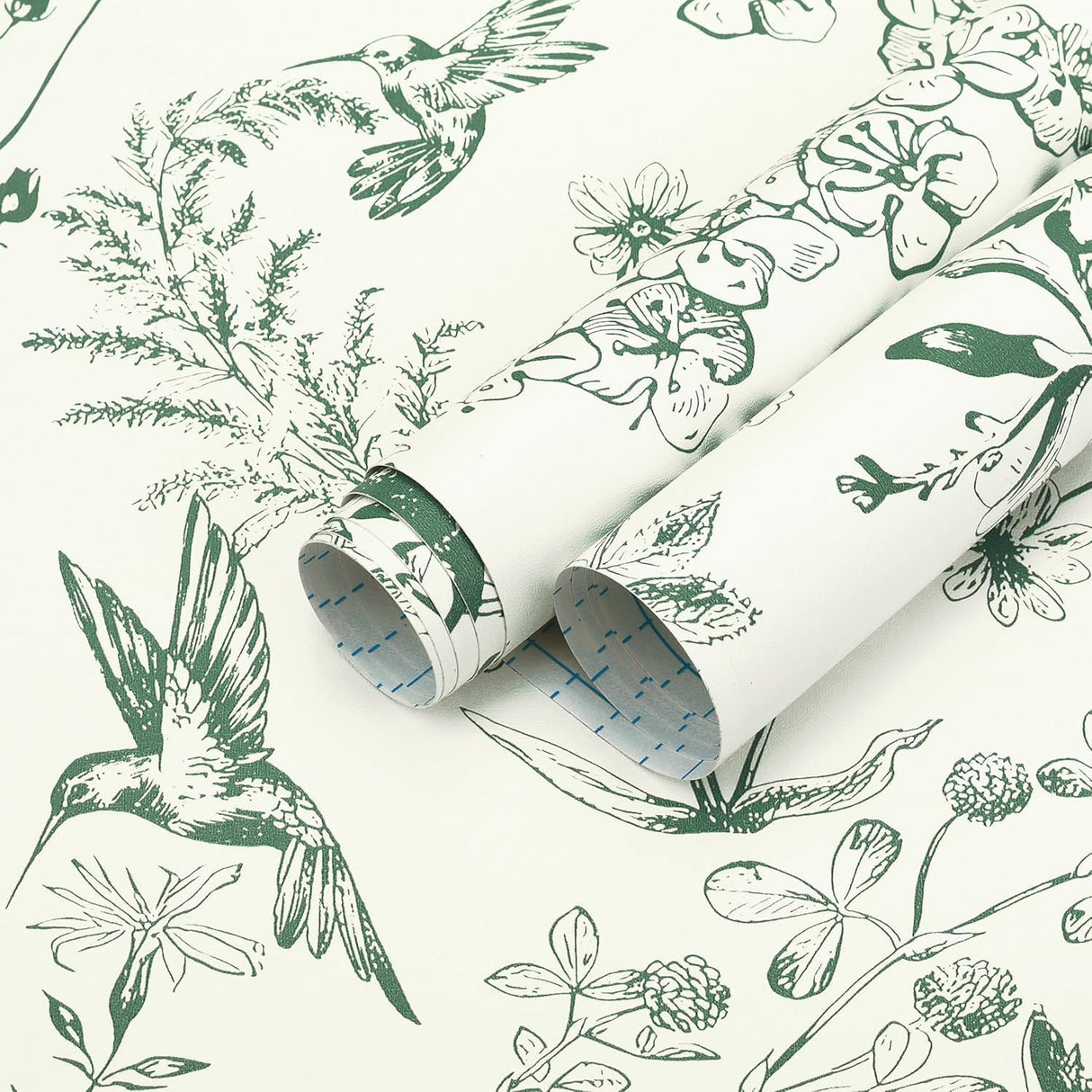 Papel Tapiz Autoadhesivo Safiyya Floral Birds | Flores y Pájaros | Vinilo Removible | 44 × 497 cm