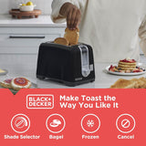 Tostadora de ranura extra ancha de 2 rebanadas Black + Decker 110V