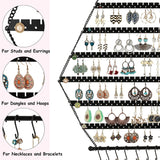 Organizador Hexagonal de Joyas Handrong para Aros y Collares – Decoración de Pared