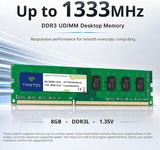 Kit Memoria RAM Timetec 32GB (4x8GB) DDR3 1333MHz PC3-10600 CL9 para PC de Escritorio