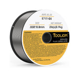 Alambre MIG Tubular TOOLIOM E71T-GS 0.030" (0,8 mm) 2 lb | Sin Gas (Flux Core)