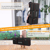 Bolso Acolchado AKOZLIN para Teclado Musical de 61 Teclas | Impermeable | Mochila de Transporte